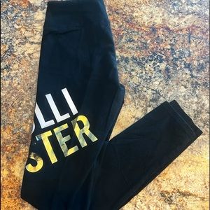 Ladies Small Hollister High Rise Black Leggings